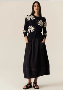 Cardis: POL – Lask Daisy Cardigan PP5538 – Ink/White