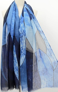 Frontline Scarf-Them blues Abstract Scarf 26CSK-5