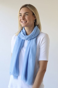 Archer Plain Scarf Baby Blue