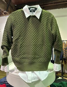 Products: Country Laine – Basket Weave Jumper CL0057 – Olive