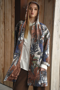 Coats and Jackets: Curate – Glow With The Flow Raincoat – Palm