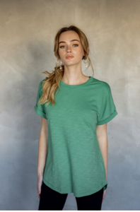 MAZU – All You Need Cuff Tee – Leprechaun