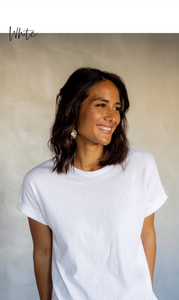 MAZU – All You Need Cuff Tee – White