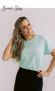 Mazu: MAZU – All You Need Cuff Tee Beach Glass