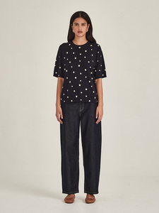SILLS – Ava Spot Tee 12905.1 – Navy/Chalk