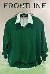 Country Laine – CL0113 Harlequin Jumper – Kelly Green