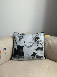 Cushions: Bathing Ladies in Linen