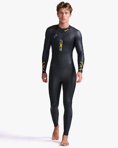 Men Wetsuits: 2XU Propel P:1 Wetsuits Mens - Black/Ambition