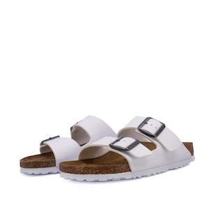 Birkenstock: Birkenstock Arizona Birko-Flor (Narrow) White