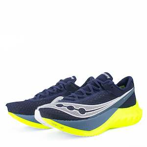 Mens Carbon Racing: Saucony Endorphin Pro 4 (D Standard) Mens Navy/Citron