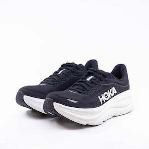 Mens Neutral: Hoka Bondi 9 (2E Wide) Mens Black/White