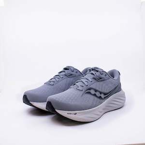 Mens Neutral: Saucony Triumph 22 (2E Wide) Mens Flint/Black