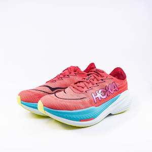 Hoka Mach X 2 (2E Wide) Mens Grapefruit/Electric Coral