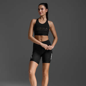 Triathlon Swimming: 2XU Core Tri 6 Inch Shorts Womens Black/White