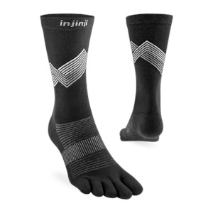 Injinji: Ininji Run Lightweight Crew - Black