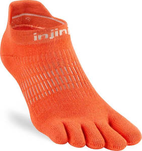 Injinji Womens Run Lightweight No-Show - Grapefruit
