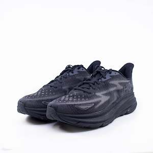 Mens Neutral: Hoka Clifton 9 (2E Wide) Mens Black/Black