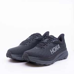 Womens Door To Trail: Hoka Challenger ATR 7 (B Standard) Black/Black