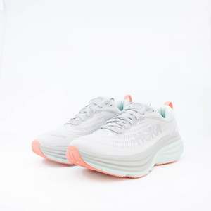 Hoka Bondi 8 (D Wide) Womens Stardust/Aqua Breeze