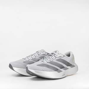D Standard: Adidas Adizero Evo SL (D Standard) Mens Silver Metallic/Iron