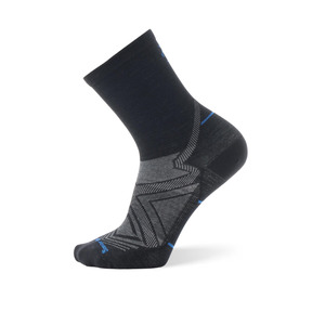 Smartwool Run Zero Cushion Mid Crew Unisex - Black