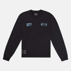 Bandit NanoMesh™ Infographic Long Sleeve Unisex - Black