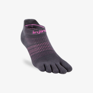 Ininiji Womens Run Lightweight No-Show Charcoal