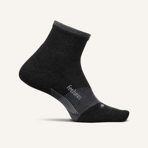 Feetures: Feetures Trail Max Cushion Quarter - Charcoal