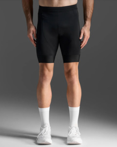 2XU Aero Tri 9 Inch Shorts (Mens) Black/White