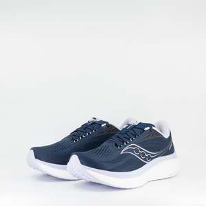Saucony Ride 18 (B Standard) Womens Navy/Aster