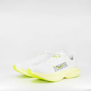 Hoka Mach 6 (B Standard) Womens White/Neon Hoka Citrus