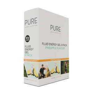 Pure Fluid Energy Gel - Pineapple - 8 Pack