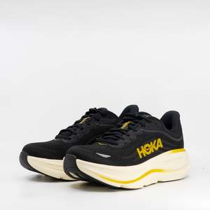 Hoka Bondi 9 (2E Wide) Mens Carbon Black/Yellow Gold