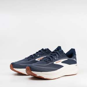 Brooks Ghost 18 (2E Wide) Mens Navy Blazer/Red Earth/Blue