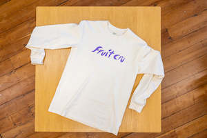 Drop03: Fruit Cru Long Sleeve Logo Tee (Écru)
