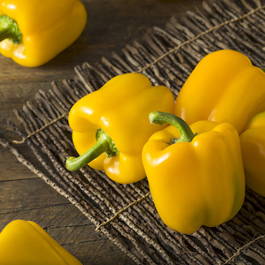 Covered Crops Vegetables: Capsicums Yellow Large Each NZ*