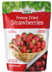 Dried Fruits And Vegetables: Dried Strawberries DJ&A 100g