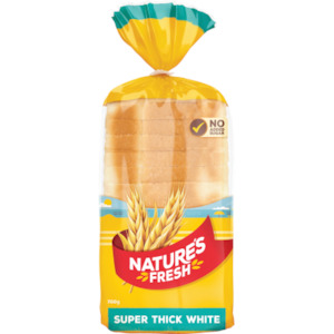 Eggs: Nature's Fresh White Super Thick Toast Bread 700g