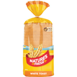 Nature's Fresh White Toast Bread 700g