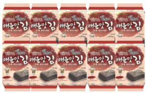 Biscuits Crackers: Crackers Seaweed Korean Seasoned Roasted 4.5G x 10