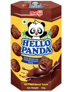 Biscuits Crackers: Cookies Double Chocolate Hello Panda 50g
