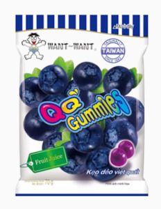 Snacks Sweets 1: Candy Want Want QQ Gummies Blueberry 70g*