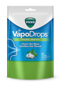 Snacks Sweets 1: Lozenges Vicks Vapo Drops 24s