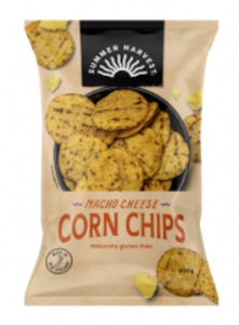 Chips: Chips Corn Summer Harvest Nacho Cheese 200g*