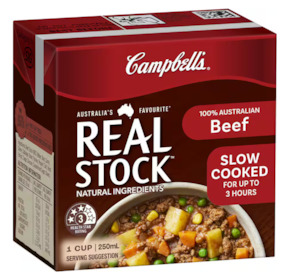 Stock: Campbell's Real Stock Beef Stock Liquid 250ml