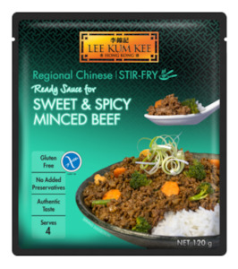 Stir Fry Sauces: Sauce Simmer Sweet & Spicy Minced Beef Lee Kum Kee 120g*