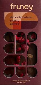 Chocolate Bars: Dark chocolate, Cherry & Coffee bar
