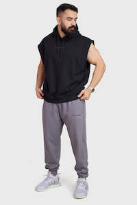 Hoodies Jackets: Signature Cap Sleeves Hoodie Black