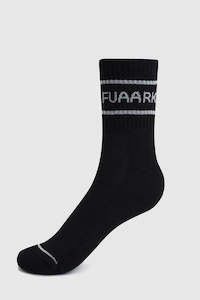 Accessories: Legacy Quarter Socks Black/White