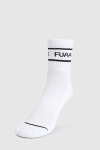 Accessories: Legacy Quarter Socks White/Black